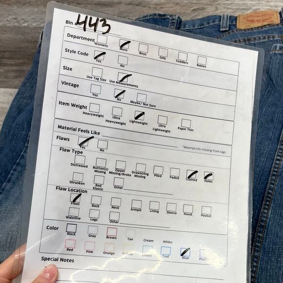 Vintage y2k 2000s Levis 559 Dark Wash Mens 38x32 Relaxed Denim Jeans Red Tab - Picture 11 of 14